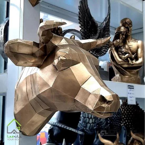 دیوارکوب کله گاو گرافیکی