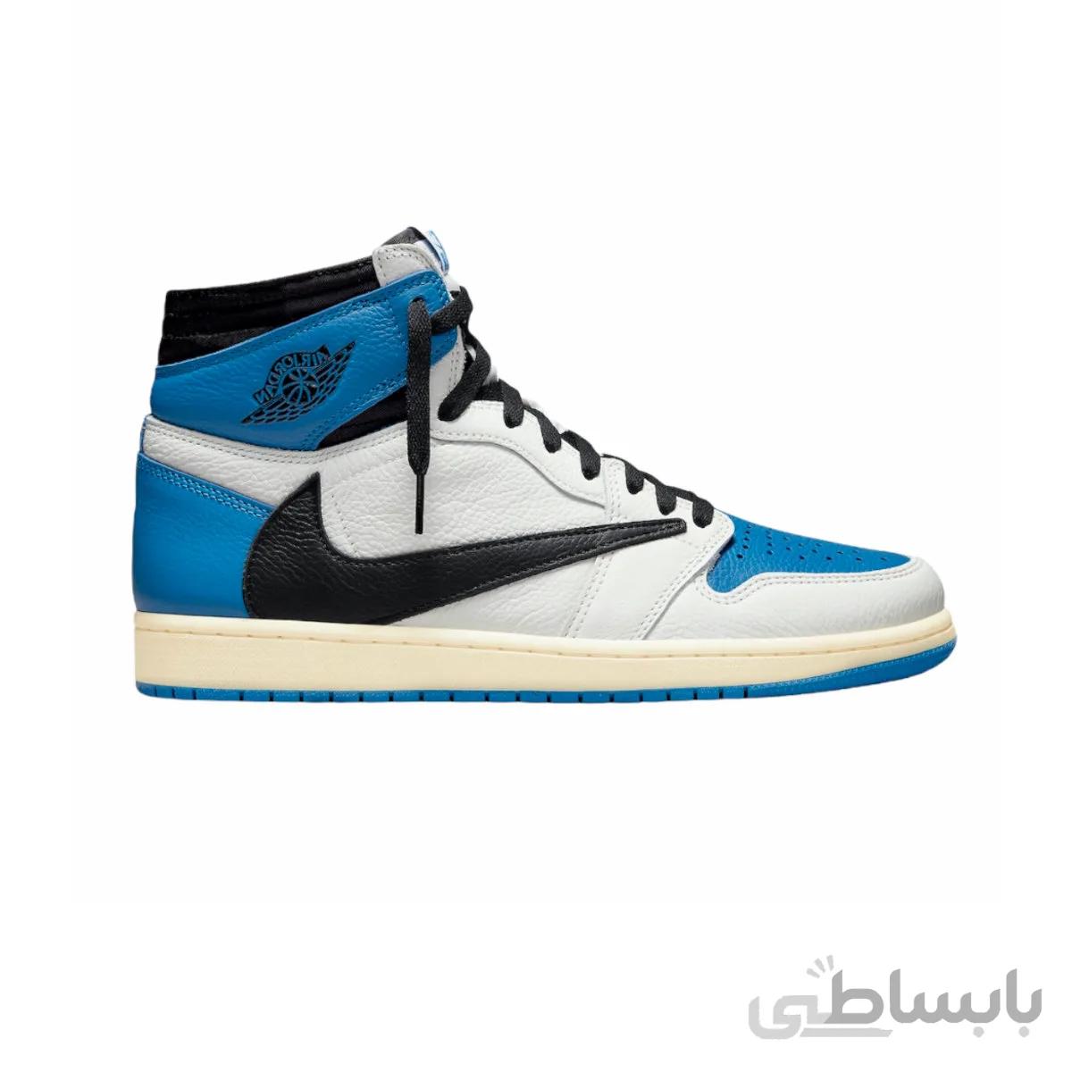 کتونی مردانه نایک ایر جردن 1 تراویس اسکات Nike Air Jordan 1 High Travis Scott Fragment