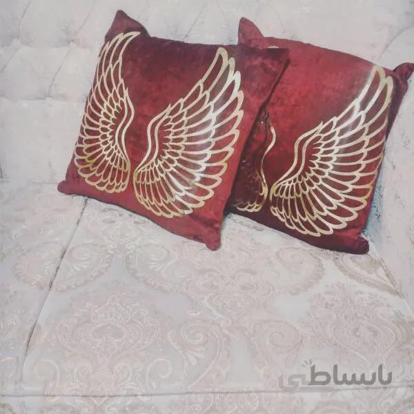 کاور کوسن چرم مخمل (بال فرشته)