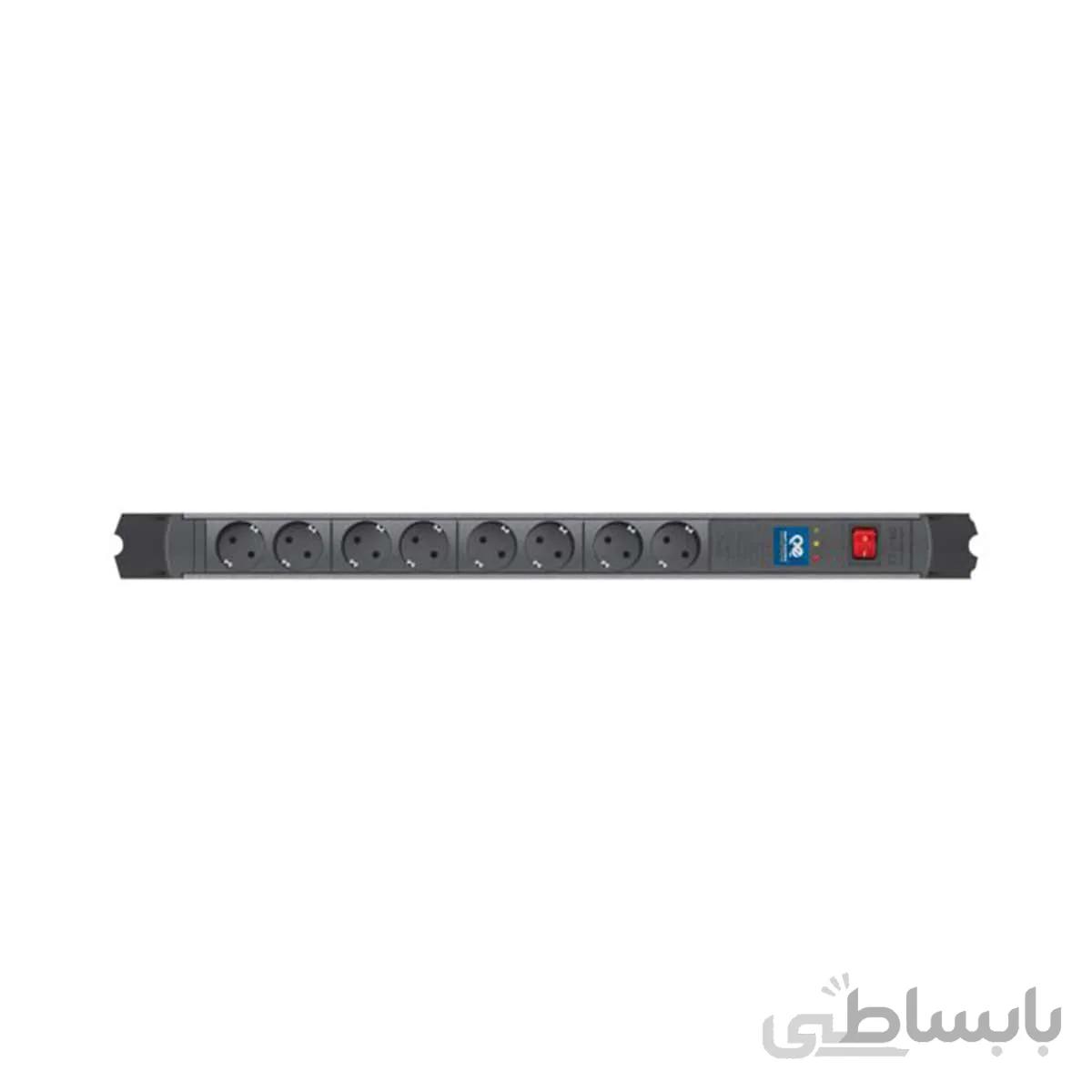 8 راهی رک مونت چراغ دار پارت الکتریک(بدون محافظ) ا Part Electric Power protection Rackmount