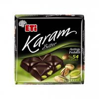 شکلات تلخ اتی کارام پسته‌ای 54% Eti Karam