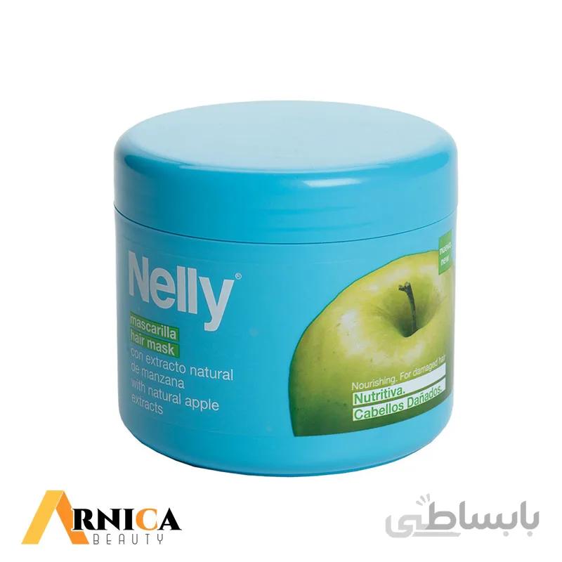 ماسک مو نلی مدل Green Apple حجم 500 میلی لیتر ا Nelly Green Apple Hair Mask 500ml