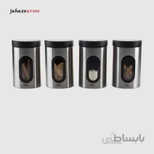 قوطی پنجره‌دار 1لیتر استیل یونیک UN-5970