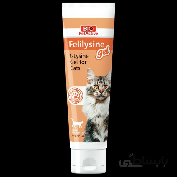 خمیر تقویت سیستم ایمنی گربه بایو پت اکتیو Bio PetActive مدل Felilysine وزن 100 میلی گرم