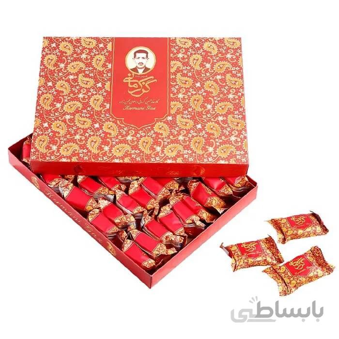 گز کرمانی 28 درصد مغز بادام لقمه – 450 گرم