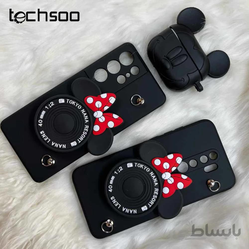 قاب موبایل شیائومی میکی پاپ سوکت دوربینی + بند ست بلند
