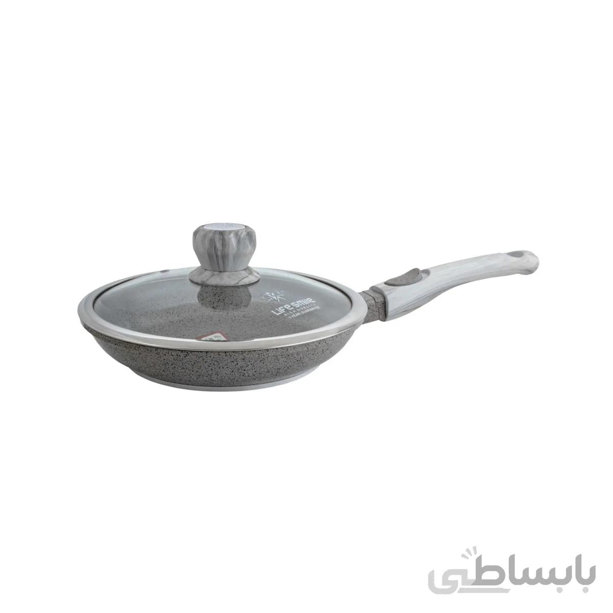 تابه تک دسته لایف اسمایل مدل FLCM2F سایز 24 ا Life Smile FLCM2F-24 Fry pan