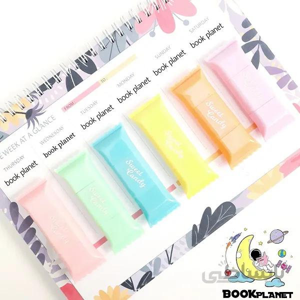 هایلایتر شکلاتی دو سر ( 6 عددی )