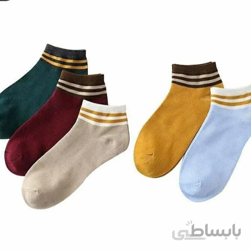 جوراب مچی زنانه لبه 2 خط