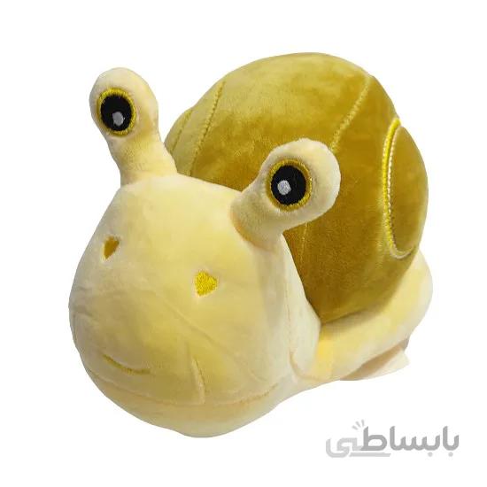 عروسک پولیشی مدل حلزون زرد ارتفاع 16 سانتی متر Snail Plush_اسباب بازی