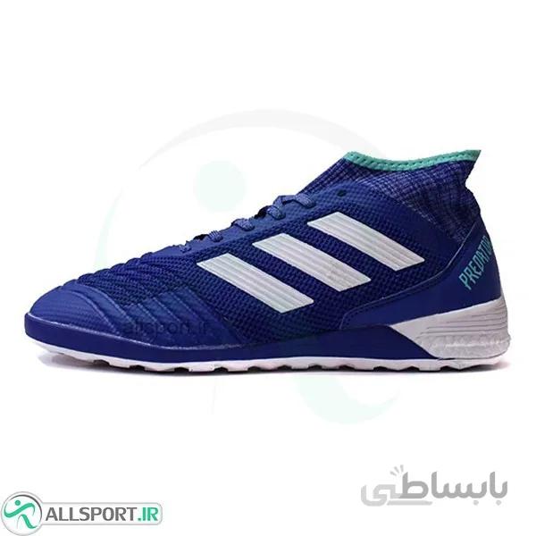 کفش فوتسال آدیداس پردیتور آبی سفید Adidas Predator 2018