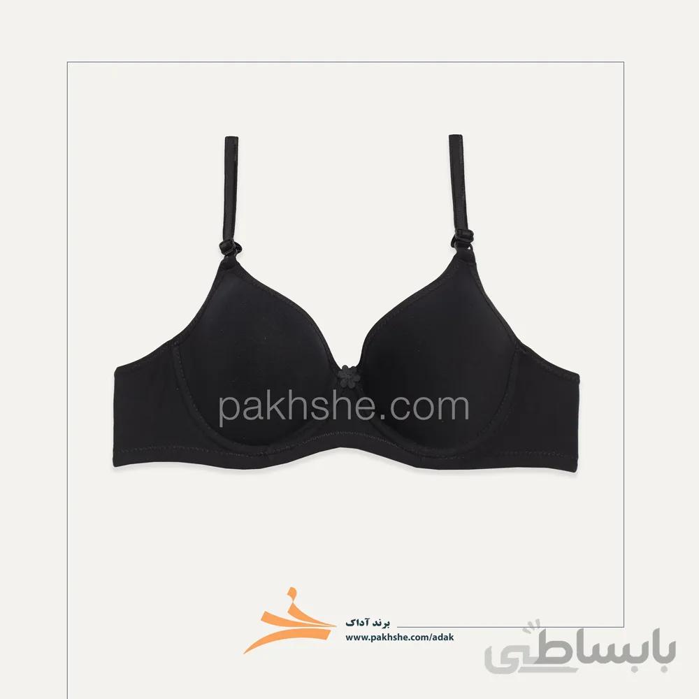 سوتین اسفنجی مشکی فنردار برند آداک کد 66003