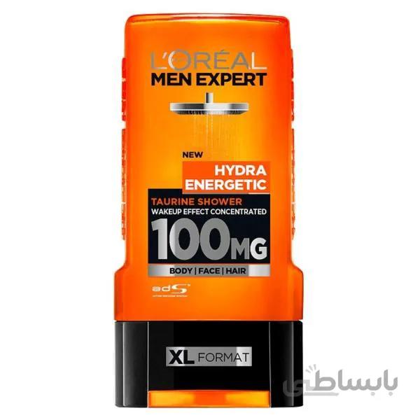 شامپو مو و بدن لورال LOREAL مدل HYDRA ENERGETIC حجم 300 میلی لیتر