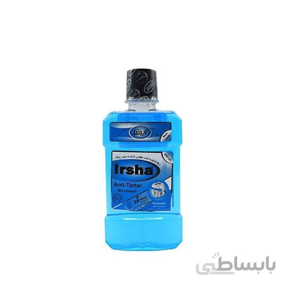 دهانشویه ی ایرشا مدل آبی تارتار حجم 250 میلی