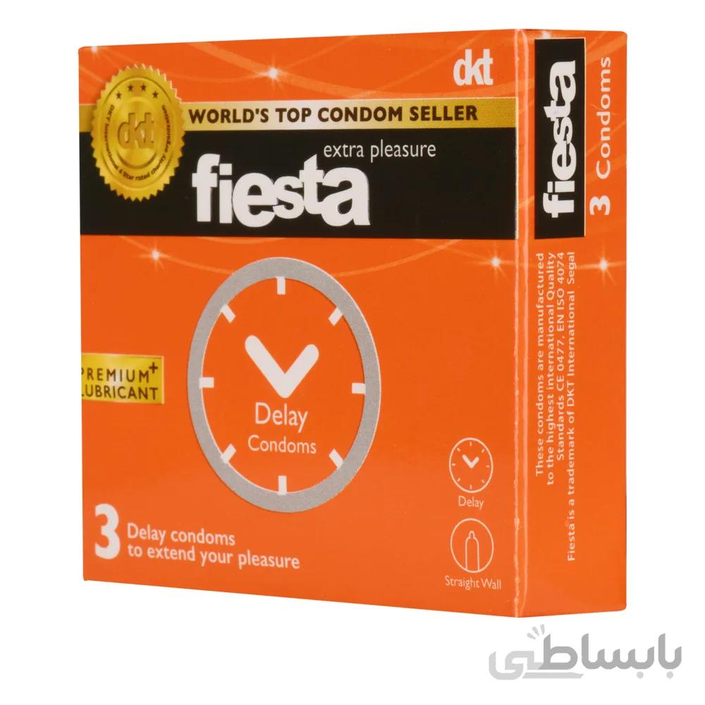 کاندوم تاخیری فیستا مدل Delay بسته 3 عددی