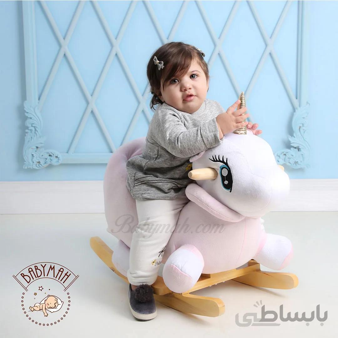 راکر کودک اسب تک شاخ پونی