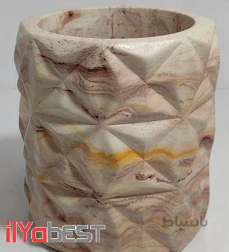 گلدان سنگی مدل هرم