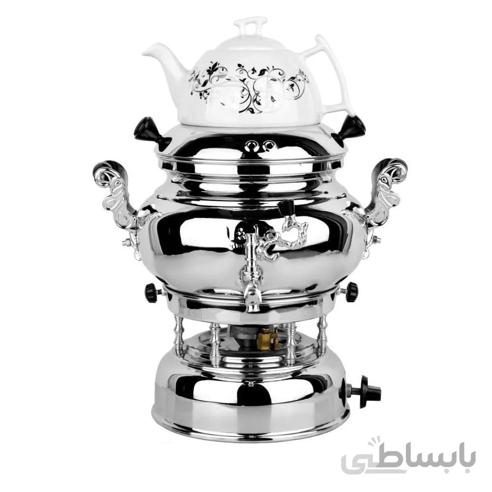 سماور گازی راشا مدل ترموکوپل دار (6 لیتری) ا rasha samovar mod : Thermocouple 6.lit