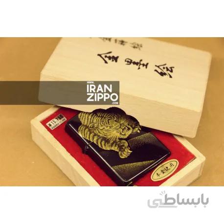 فندک اصل زیپو مدل 8019 | ژاپن | طرح ببر