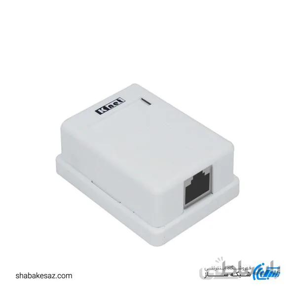 کیستون باکس شبکه تک پورت CAT6 UTP کی نت مدل K-N1106