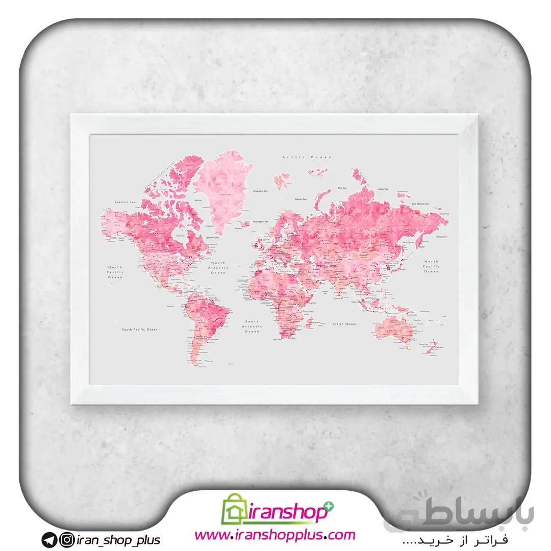 تابلو نقشه جهان World کد W11