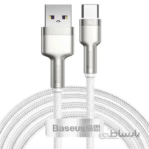 کابل Type C فست شارژ بیسوس Baseus Cafule Series Metal CATJK-B01 طول 2 متر توان 40 وات