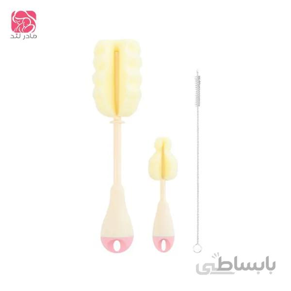 شیشه شور کیکابو kikkaboo بسته 3 عددی رنگ صورتی