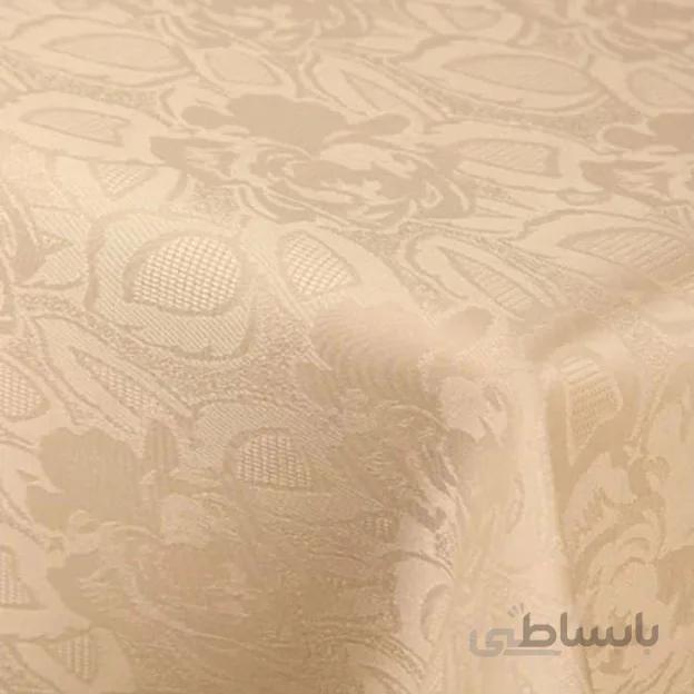 رومیزی ژاگارد مربع 100*100 رز کرم
