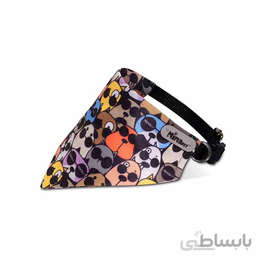 قلاده دستمال گردن سگ نیناپت مدل عینک ا Ninapet Collar & Scarf For Large Dog Glasses Model