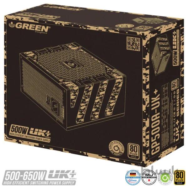 منبع تغذیه (پاور) GREEN Power GP500A-UK Plus