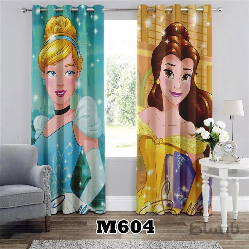 پرده پانچی کد 3d-M-604 طرح انیمیشن سیندرلا و دلبر