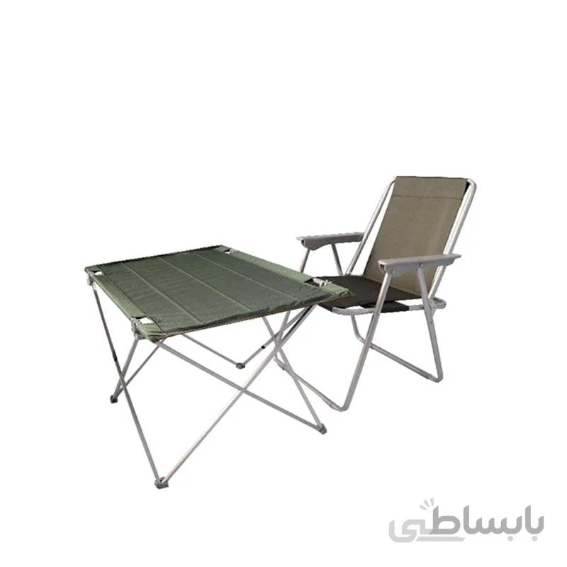 میز صندلی تاشو 5 فنره APD مدل APF-1