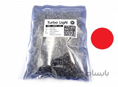 LED کلاهی چیپ بزرگ تایوانی قرمز مارک Turbo Light (بسته1000 تایی)