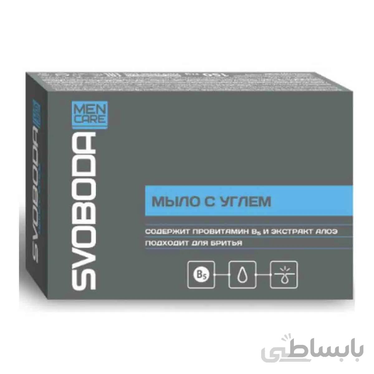 صابون زغالی اسوبودا 100 گرم SVOBODA روسیه