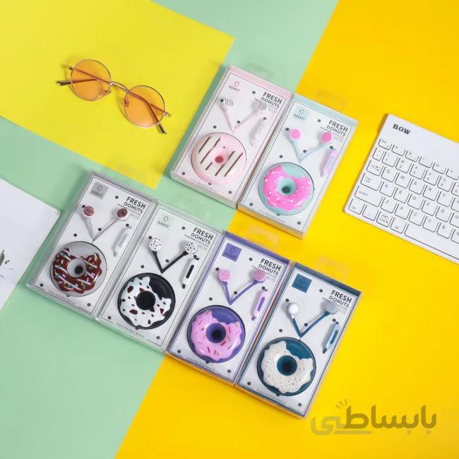 هندزفری طرح دونات کیکا Keeka KA-175 donut design earphone ا Keeka KA-175 donut design earphone