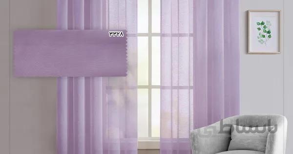 پرده حریر ترک ساده کد 3328