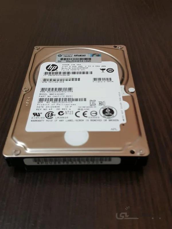هارد سرور HP server 300-GB 6G 10K DP ENT SFF SAS SC HDD (# 507127-B21)