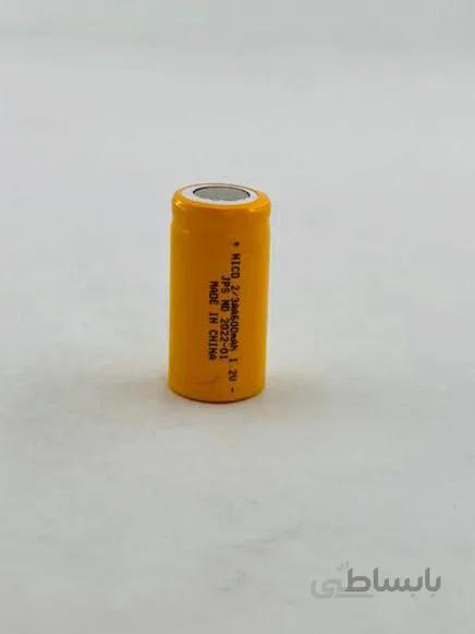 باتری شارژی 600 میلی آمپر jps سایز 2/3AA