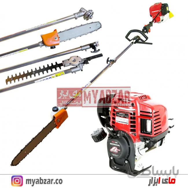 دستگاه علف تراش و شاخه بر 4 کاره هوندا طرح مدل HONDA GX35
