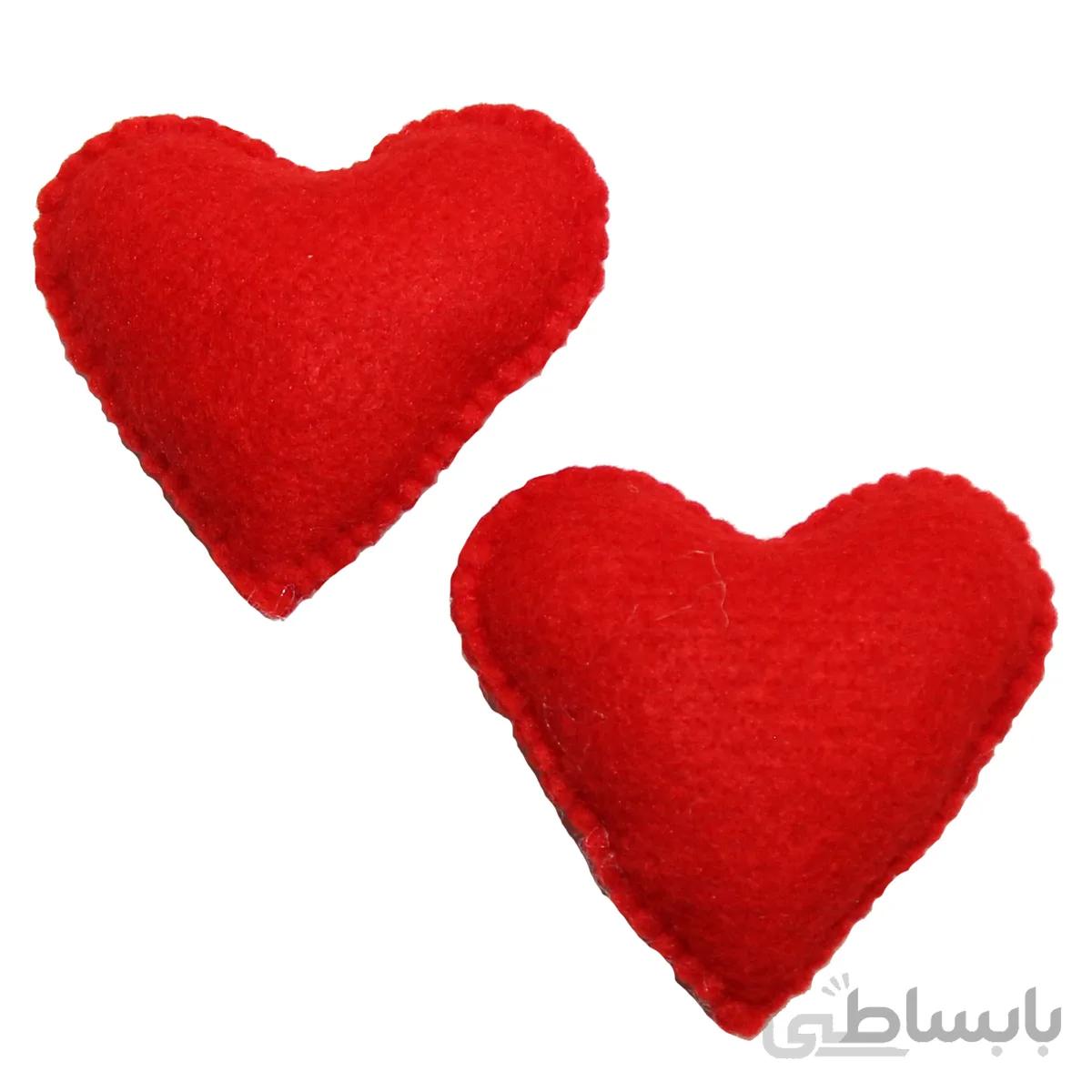 لوازم کادویی قلب ساده بسته ۷ سانتیمتری دو عددی