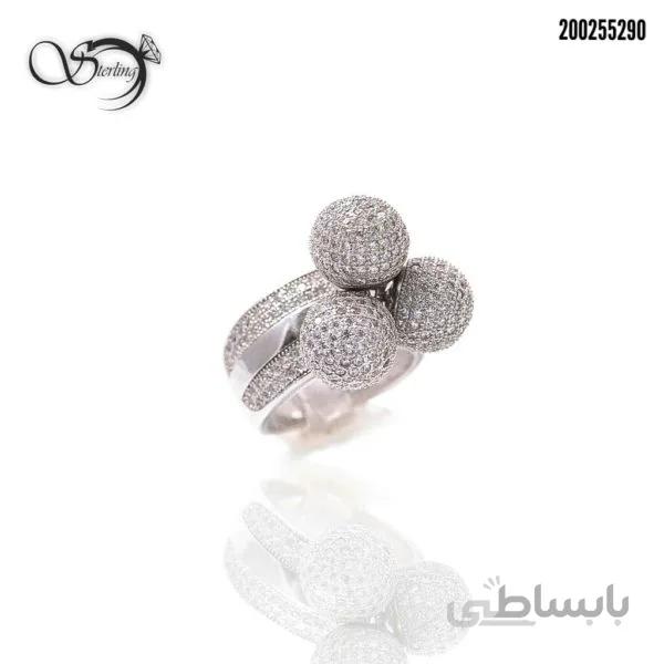 انگشتر نقره گوی دار زنانه کد:۱۴۶۷