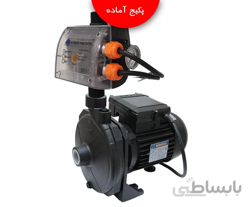 پکیج آماده پمپ آب یک اسب بشقابی ورتکس + ایدرو P1-21