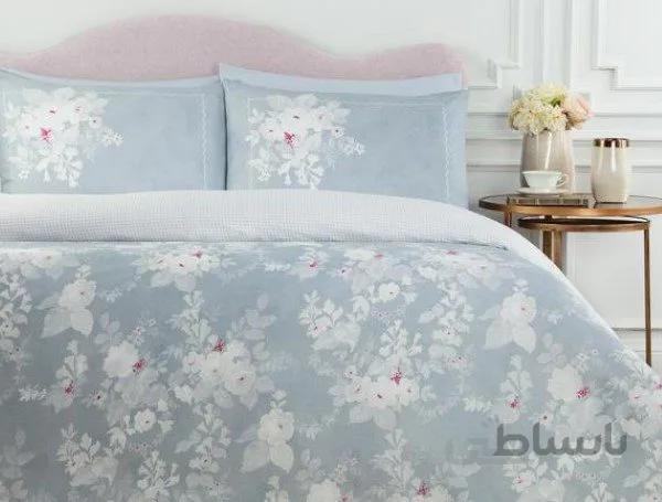 سرویس کاور لحاف دو نفره کینگ سایز مادام کوکو Curtice آبی