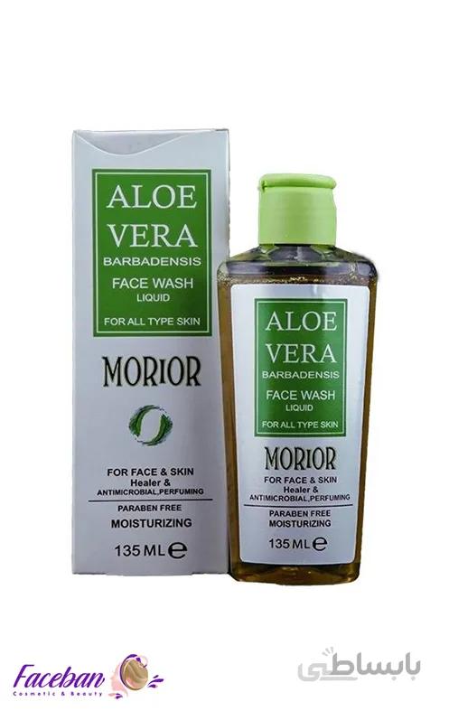 ژل شستشوی صورت آلوئه ورا موریور MORIOR حجم 135 میلی لیتر