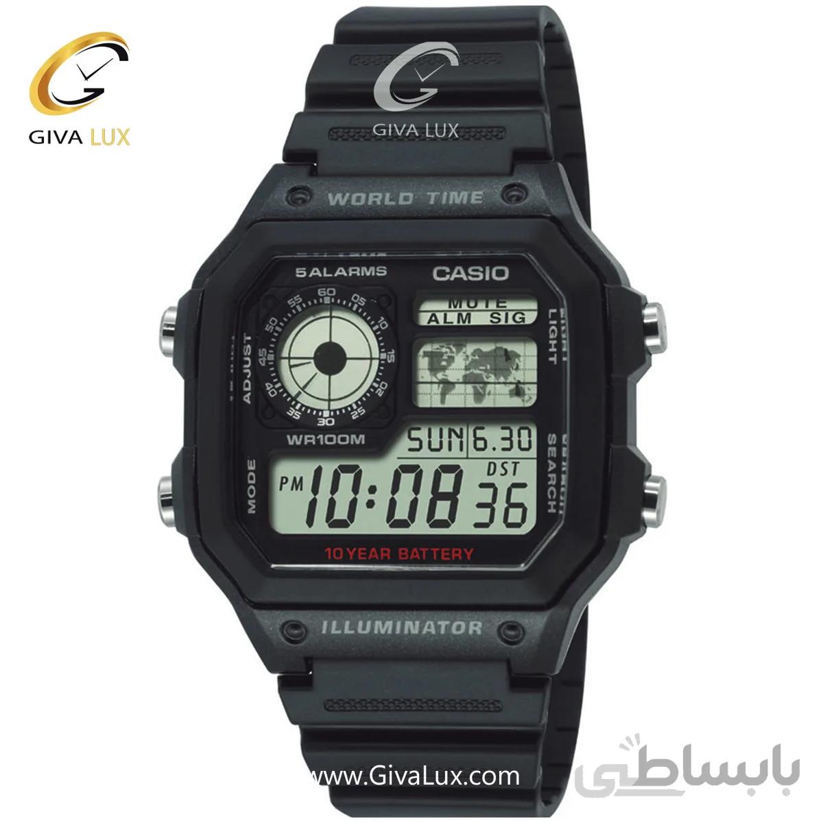 ساعت مچی مردانه کاسیو مدل AE-1200WH-1A ا AE-1200WH-1A