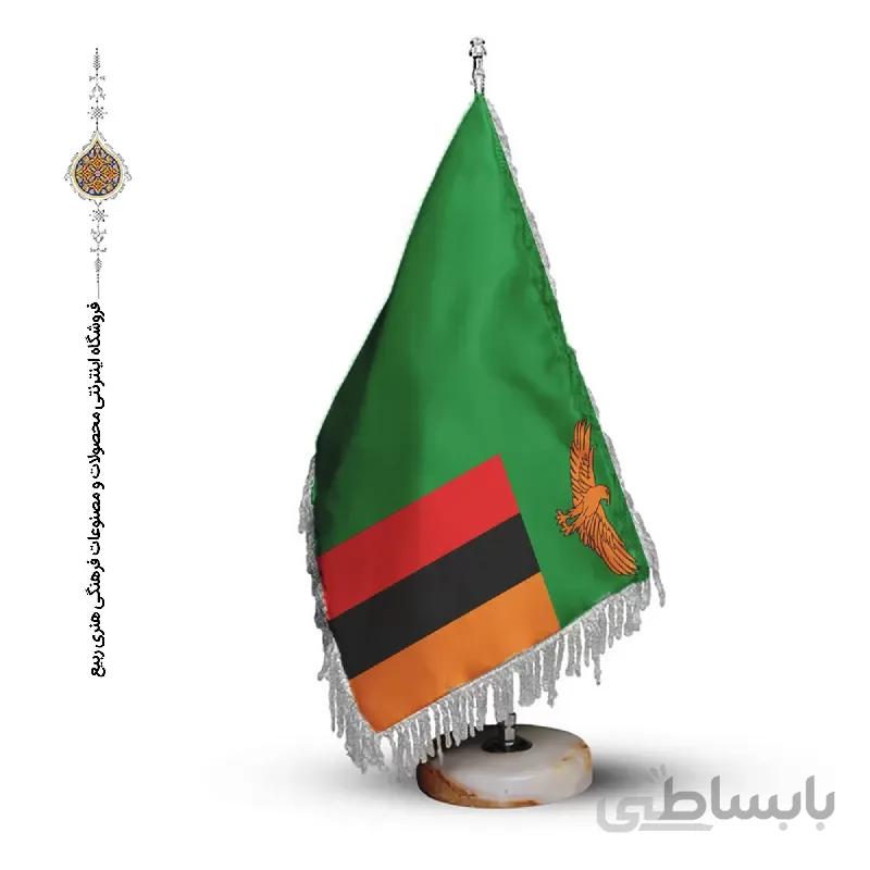 پرچم رومیزی و تشریفاتی کشور زامبیا ا پرچم رومیزی و تشریفاتی کشور زامبیا