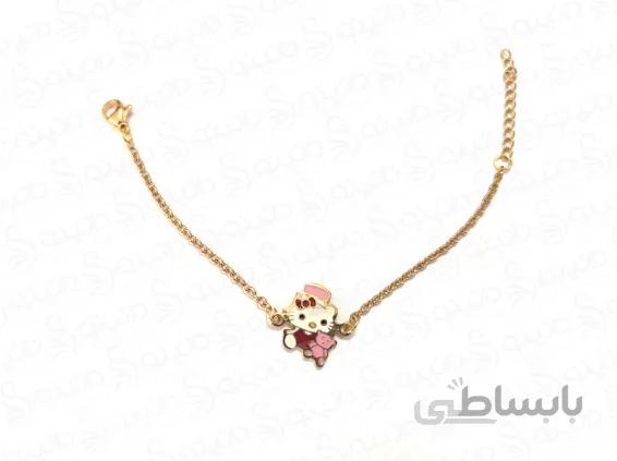 دستبند دخترانه طرح کیتی و خرس کوچولو 12037