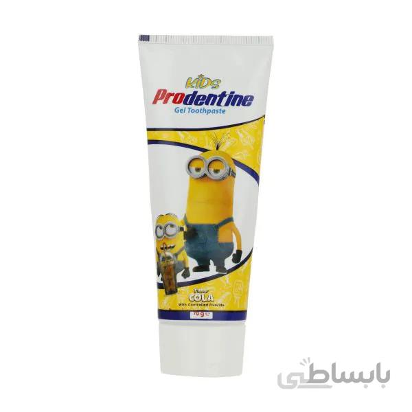 خمیر دندان ژله‌ای کودک پرودنتین مدل نوشابه طرح Minions وزن 70 گرم