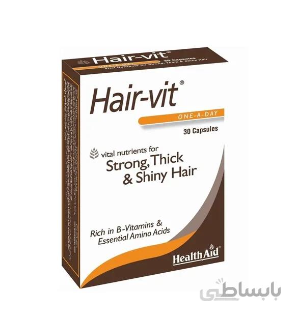 کپسول هیرویت هلث اید 30 عدد ا Health Aid Hair-Vit 30 Caps