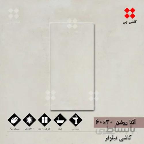 آتنا کرم روشن 30×60 براق درجه 2